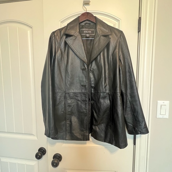 Real leather blazer - Picture 3 of 11